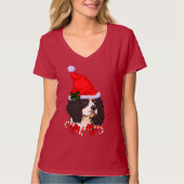 Cavalier King Charles Spaniel Kerstmis T-shirt (Voorkant)