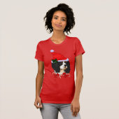 Cavalier King Charles Spaniel Kerstmis T-shirt (Voorkant volledig)