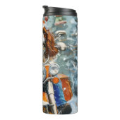 Cavalier King Charles Spaniel Kerstmis Thermosbeker (Geroteerd rechts)