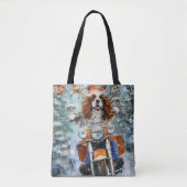 Cavalier King Charles Spaniel Kerstmis Tote Bag (Voorkant)