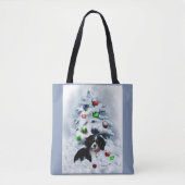 Cavalier King Charles Spaniel Kerstmis Tote Bag (Voorkant)