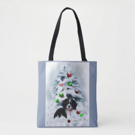 Cavalier King Charles Spaniel Kerstmis Tote Bag