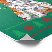 Cavalier King Charles Spaniel Kerstmis Ugly Sweat Poster (Hoek)