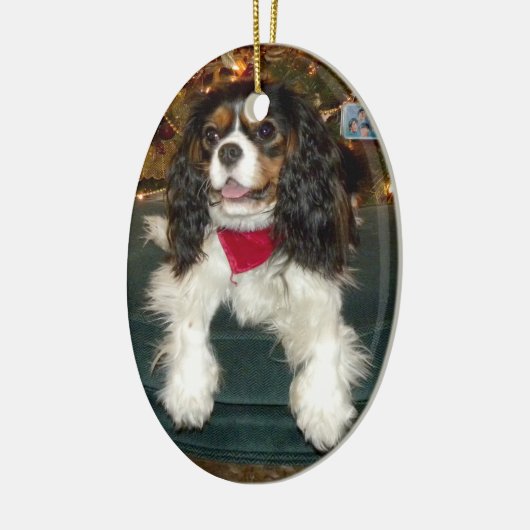 Cavalier King Charles Spaniel kerstornament Keramisch Ornament (Links)