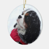 Cavalier King Charles Spaniel kerstornament Keramisch Ornament (Links)