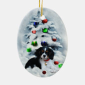 Cavalier King Charles Spaniel kerstornament Keramisch Ornament (Achterkant)