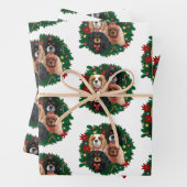 Cavalier King Charles Spaniel kerstpapier Inpakpapier Vel (In situ)