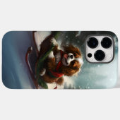 Cavalier King Charles Spaniel Kerstsneeuw Case-Mate iPhone Case (Achterkant (horizontaal))