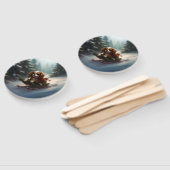 Cavalier King Charles Spaniel Kerstsneeuw Handwaaier (Niet-gemonteerd)