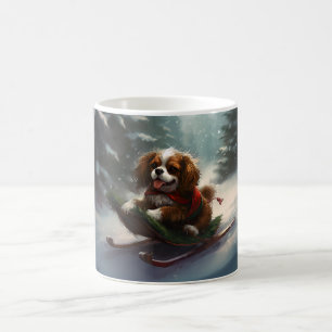 Cavalier King Charles Spaniel Kerstsneeuw Koffiemok