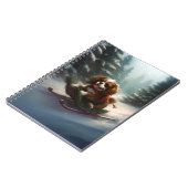 Cavalier King Charles Spaniel Kerstsneeuw Notitieboek (Linkerzijde)