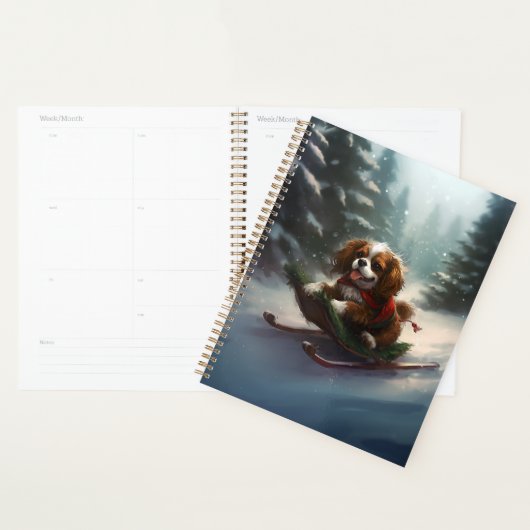 Cavalier King Charles Spaniel Kerstsneeuw Planner (Display)
