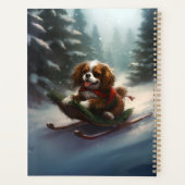 Cavalier King Charles Spaniel Kerstsneeuw Planner (Achterkant)