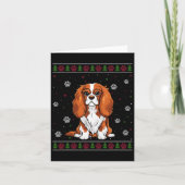 Cavalier King Charles Spaniel Kersttrui Do Kaart (Voorkant)