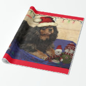 Cavalier King Charles Spaniel Kerstverpakking Cadeaupapier (Uitgerold)