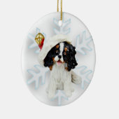 Cavalier King Charles Spaniel kerstversiering Keramisch Ornament (Rechts)