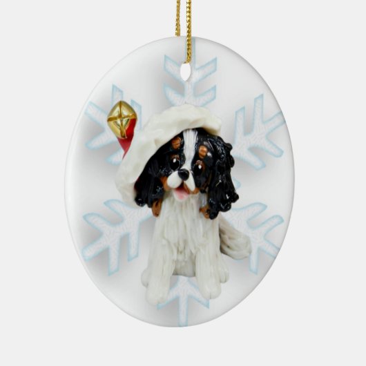 Cavalier King Charles Spaniel kerstversiering Keramisch Ornament (Rechts)