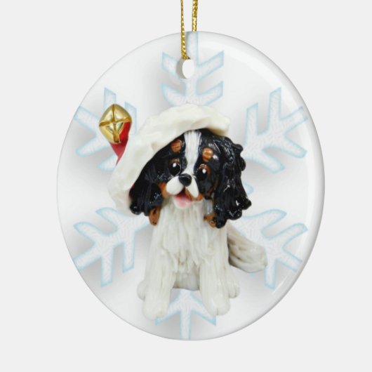 Cavalier King Charles Spaniel kerstversiering Keramisch Ornament (Links)