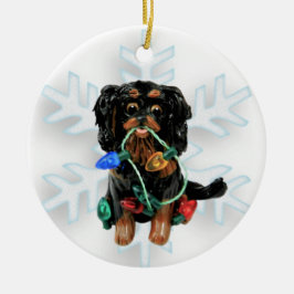 Cavalier King Charles Spaniel kerstversiering Keramisch Ornament