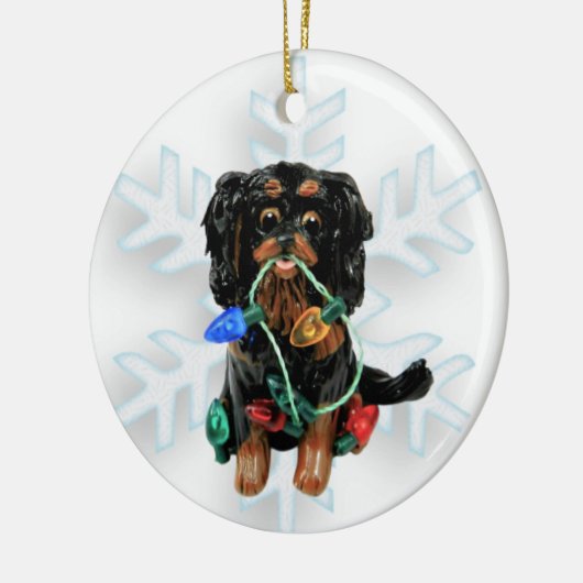 Cavalier King Charles Spaniel kerstversiering Keramisch Ornament (Links)