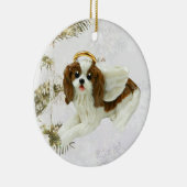 Cavalier King Charles Spaniel kerstversiering Keramisch Ornament (Rechts)