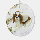 Cavalier King Charles Spaniel kerstversiering Keramisch Ornament (Links)
