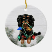 Cavalier King Charles Spaniel kerstversiering Keramisch Ornament (Voorkant)
