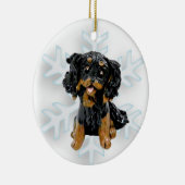 Cavalier King Charles Spaniel kerstversiering Keramisch Ornament (Rechts)
