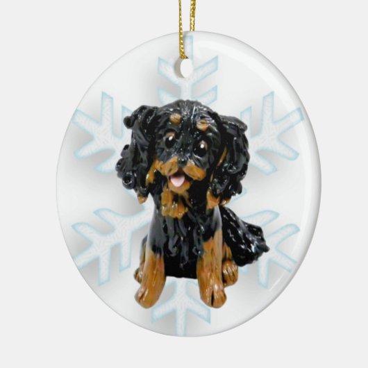 Cavalier King Charles Spaniel kerstversiering Keramisch Ornament (Links)