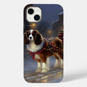 Cavalier King Charles Spaniel Kerstviering Case-Mate iPhone Case (Achterkant)