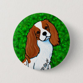 Cavalier King Charles Spaniel Knop Ronde Button 5,7 Cm