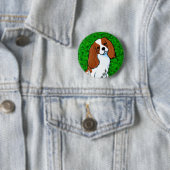 Cavalier King Charles Spaniel Knop Ronde Button 5,7 Cm (In situ)