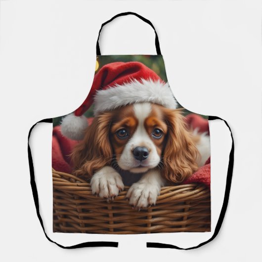 Cavalier King Charles Spaniel knus mandje Schort (Voorkant)