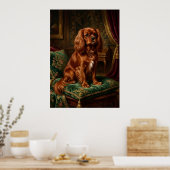 Cavalier King Charles Spaniel Koninklijke Barok Po Poster (Keuken)