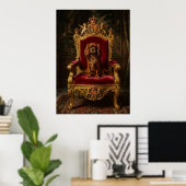 Cavalier King Charles Spaniel Koninklijke Troon Kr Poster (Thuiskantoor)