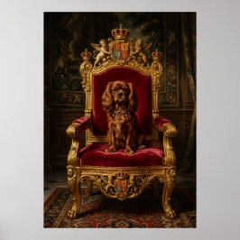 Cavalier King Charles Spaniel Koninklijke Troon Kr Poster