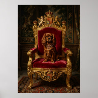 Cavalier King Charles Spaniel Koninklijke Troon Kr Poster