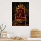 Cavalier King Charles Spaniel Koninklijke Troon Kr Poster (Keuken)