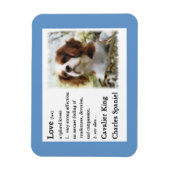 Cavalier King Charles Spaniel Kunst Liefde Is Magneet (Verticaal)
