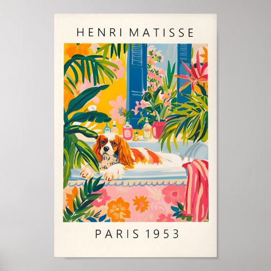 Cavalier King Charles Spaniel Kunstdruk, Grappige  Poster (Voorkant)