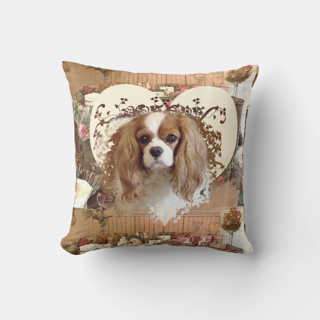 Cavalier King Charles Spaniel Kussen (Voorkant)