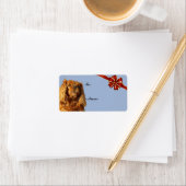 Cavalier King Charles Spaniel Label kerstcadeau (Insitu)