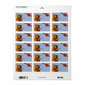 Cavalier King Charles Spaniel Label kerstcadeau (Full Sheet)
