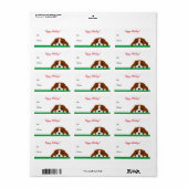 Cavalier King Charles Spaniel Label kerstcadeau (Full Sheet)