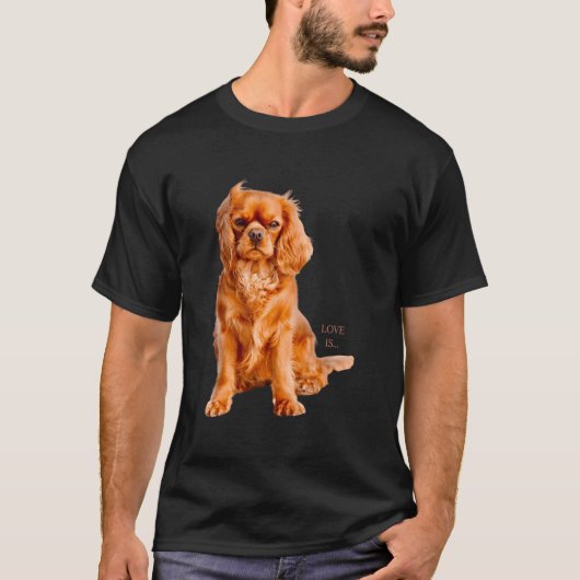 Cavalier King Charles Spaniel Love T-shirt (Voorkant)