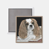 Cavalier King Charles Spaniel Magnet - "Bella" (Voorkant / Achterkant)