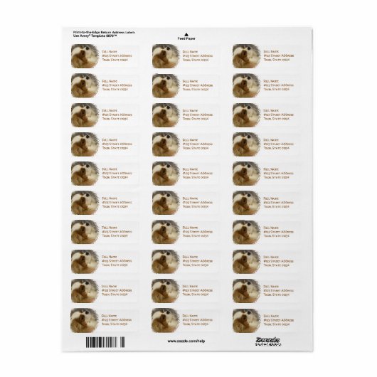 Cavalier King Charles Spaniel Mailing Label (Full Sheet)