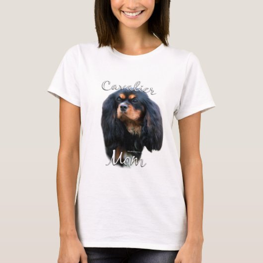 Cavalier King Charles Spaniel mam 2 T-shirt (Voorkant)