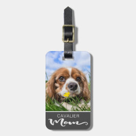 Cavalier King Charles Spaniel mam Dog's foto Bagagelabel