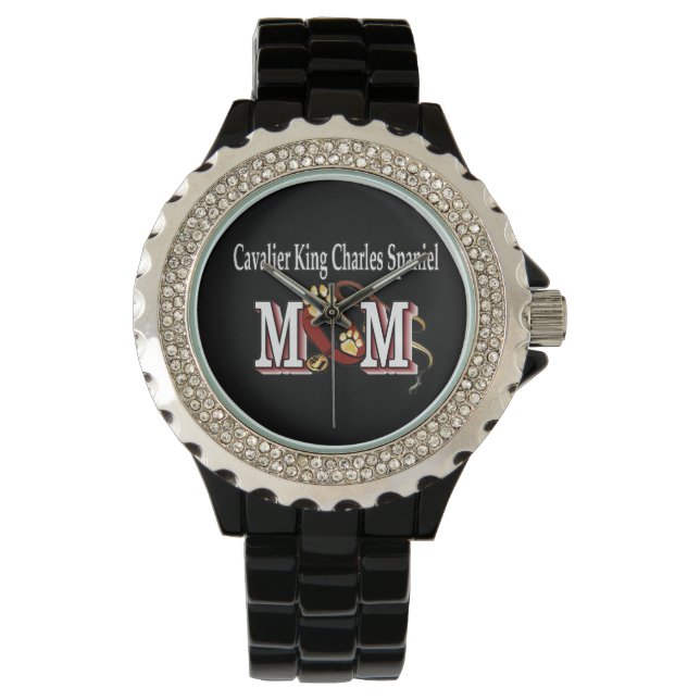 Cavalier King Charles Spaniel mam Gifts Horloge (Voorkant)